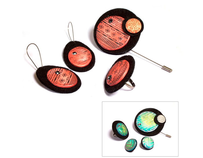 Innspiro Anillos metálicos ajustables con base de disco y agujeros de 8 mm, cobrizo envejecido
