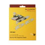 DeLOCK 89641 Tarjeta de Expansión PCI Express x1 a 2 Puertos Serie RS-232 de Alta Velocidad 921K Perfil Bajo - PC