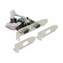 DeLOCK 89641 Tarjeta de Expansión PCI Express x1 a 2 Puertos Serie RS-232 de Alta Velocidad 921K Perfil Bajo - PC