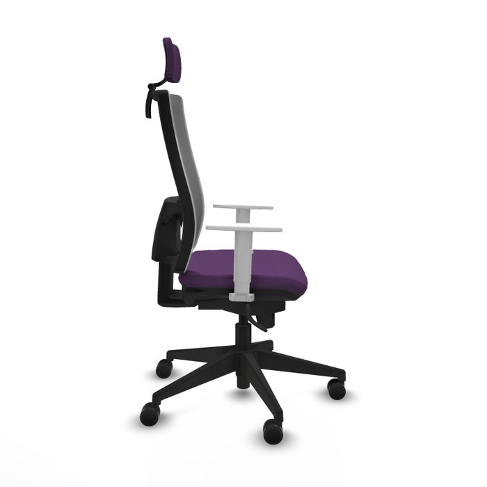 PIQUERAS Y CRESPO Silla de oficina Horna con mecanismo Sincro, Morado y Gris PIQUERAS Y CRESPO Silla de oficina Horna con mecanismo Sincro, Morado y Gris