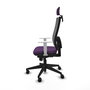 PIQUERAS Y CRESPO Silla de oficina Horna con mecanismo Sincro, Morado y Gris
