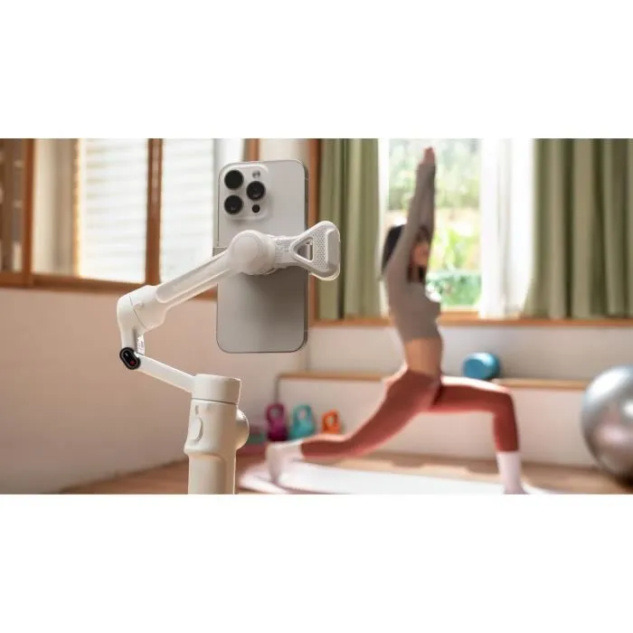 Insta360 Flow 2 Estabilizador para smartphone, Seguimiento panorámico de 360°, Estabilización de 3 ejes - Blanco