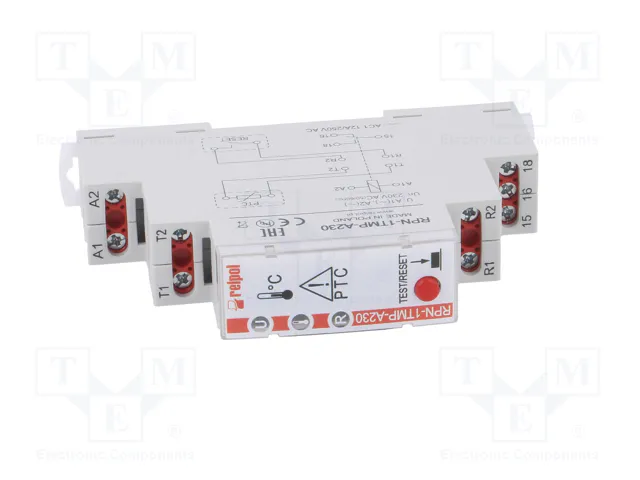 RELPOL RPN-1TMP-A230 Relé de monitorización de temperatura 230VAC