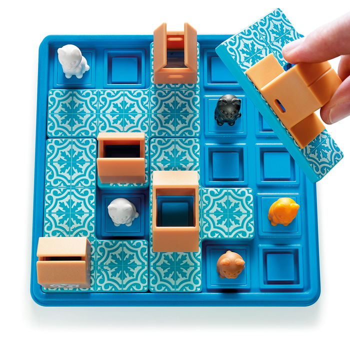 Smart Games Gatos Y Cajas SG450Es Juego De Ingenio Portátil Para Niños y Adultos +7 Años