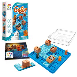 Smart Games Gatos Y Cajas SG450Es Juego De Ingenio Portátil Para Niños y Adultos +7 Años