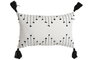 DKD Home Decor Cojin Shabby Naturechic23 Blanco Negro 50 x 30 x 15 cm