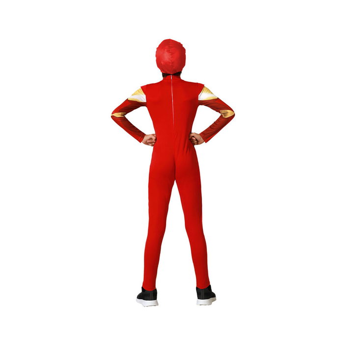 Disfraz Superhéroe Color Rojo para Niño Infantil 5-6 Años Disfraz Superhéroe Color Rojo para Niño Infantil 5-6 Años