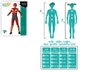 Disfraz Superhéroe Color Rojo para Niño Infantil 5-6 Años