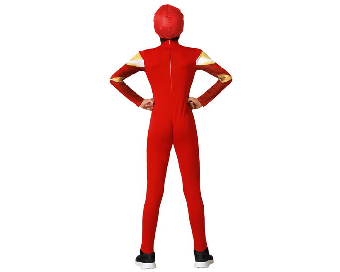 Disfraz Superhéroe Color Rojo para Niño Infantil 5-6 Años Disfraz Superhéroe Color Rojo para Niño Infantil 5-6 Años