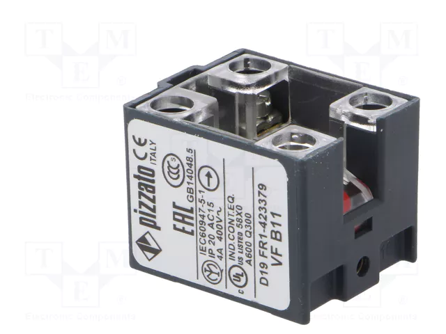 PIZZATO ELETTRICA Bloque de contacto NC x2 10A