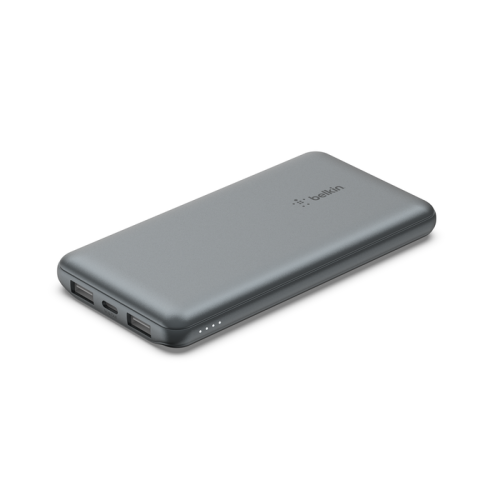 Belkin BPB011BTGY Power Bank 10000 mAh con 2 USB-A y 1 USB-C, Gris Belkin BPB011BTGY Power Bank 10000 mAh con 2 USB-A y 1 USB-C, Gris