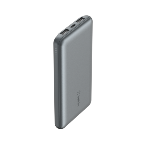 Belkin BPB011BTGY Power Bank 10000 mAh con 2 USB-A y 1 USB-C, Gris Belkin BPB011BTGY Power Bank 10000 mAh con 2 USB-A y 1 USB-C, Gris