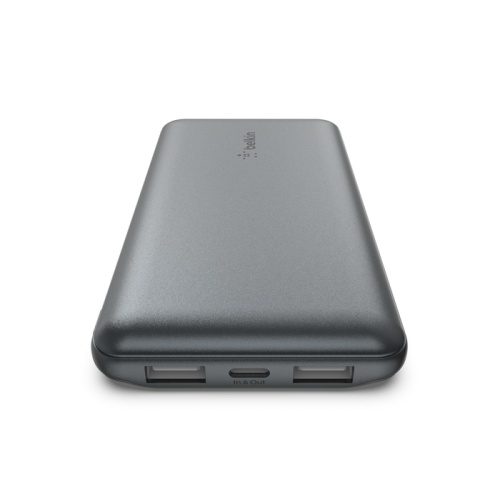 Belkin BPB011BTGY Power Bank 10000 mAh con 2 USB-A y 1 USB-C, Gris Belkin BPB011BTGY Power Bank 10000 mAh con 2 USB-A y 1 USB-C, Gris
