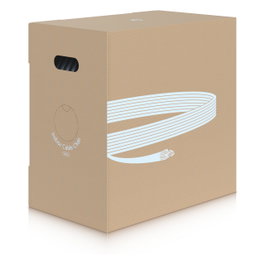 Ubiquiti Networks Cable UACC-Cable-C6A-CMP Categoria 6a (Cat6a) LSZH 305 Metros - Blanco, Conductor Sólido de Cobre