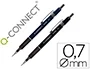 Q-connect Portaminas Kappa 0.7 mm con Sujeción de Caucho y Punta Retráctil Económico