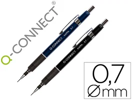 Q-connect Portaminas Kappa 0.7 mm con Sujeción de Caucho y Punta Retráctil Económico