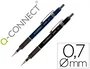 Q-connect Portaminas Kappa 0.7 mm con Sujeción de Caucho y Punta Retráctil Económico
