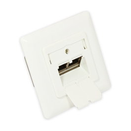 GoodConnections Toma de red Cat. 6, 2xRJ45, apantallada, blanco