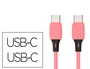 Q-connect Cable USB-C a USB-C PVC 2m Rosa