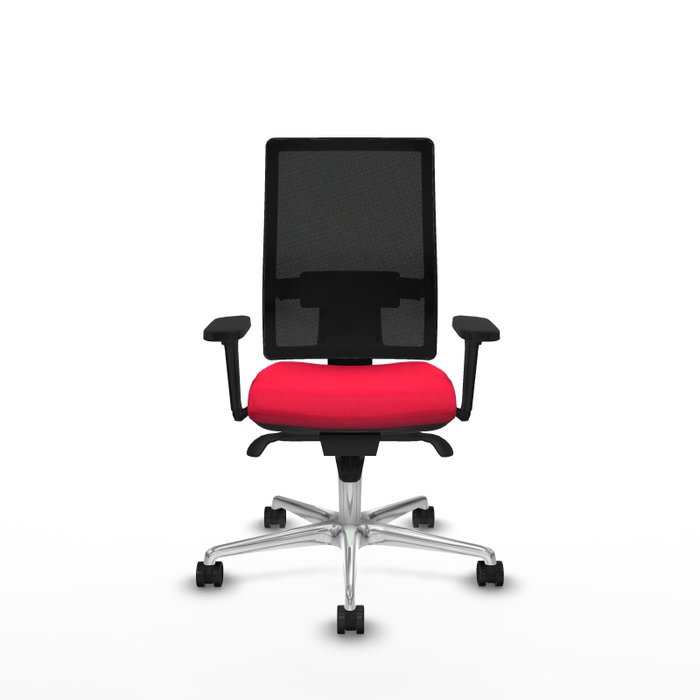 PIQUERAS Y CRESPO Silla de oficina Horna con Mecanismo Sincro, Rojo y Negro PIQUERAS Y CRESPO Silla de oficina Horna con Mecanismo Sincro, Rojo y Negro