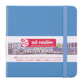 Talens Art Creation Cuaderno de Bocetos Azul Lago 12 x 12 cm 140 g 80 Hojas