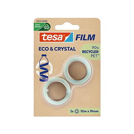 Tesa Eco+Crystal Cinta, 10 m x 19 mm, Referencia 59035-00000-00