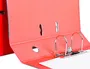 Archivador De Palanca Liderpapel Folio Documenta Forrado Pvc Con Rado Lomo 75 mm Rojo Compresor Metalico