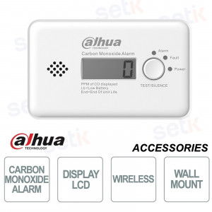 Dahua DHI-HY-GC21B-W2(868) Detector de Monóxido de Carbono Vía Radio para Alarmas