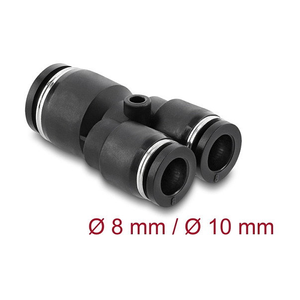 DeLOCK 60752 Conector neumático en forma de Y 2 x 8 mm a 1 x 10 mm DeLOCK 60752 Conector neumático en forma de Y 2 x 8 mm a 1 x 10 mm