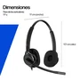 HP Poly Mission 425 Stereo USB Wired Headset Classic (Bulk) Negro