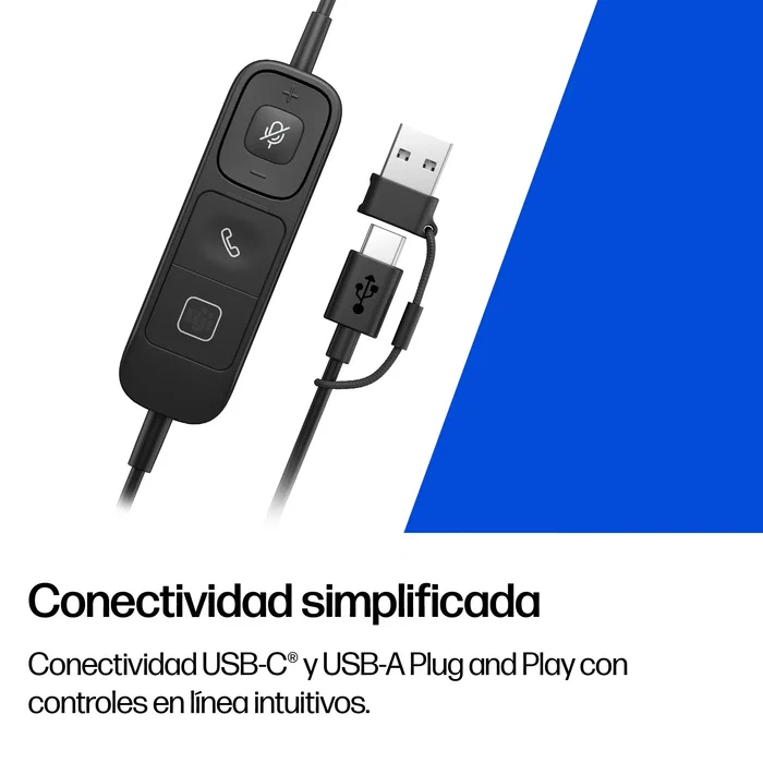 Poly Mission 425 Classic Auriculares Estéreo USB Negro Poly Mission 425 Classic Auriculares Estéreo USB Negro