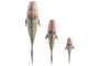 DKD Home Decor Set de 3 Esculturas de Pared de Metal con Diseño de Ballena