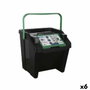 Cubo de Basura para Reciclaje Tontarelli Moda Verde Apilable 28 L (6 Unidades)