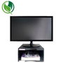 Archivo 2000 Soporte Ergosostenible para Monitor con Compartimento Jumbo Negro
