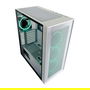 LC-Power Midi Tower Gaming 802W RGB Blanco ATX, micro ATX, Mini-ITX para PC Metal Plástico Vidrio templado