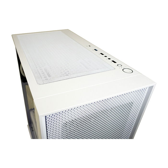 LC-Power Midi Tower Gaming 802W RGB Blanco ATX, micro ATX, Mini-ITX para PC Metal Plástico Vidrio templado