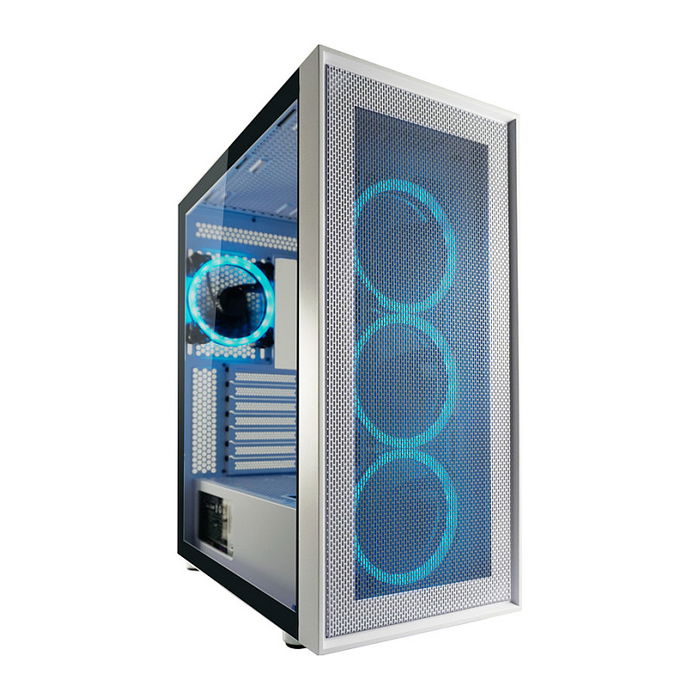 LC-Power Midi Tower Gaming 802W RGB Blanco ATX, micro ATX, Mini-ITX para PC Metal Plástico Vidrio templado