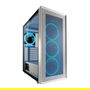 LC-Power Midi Tower Gaming 802W RGB Blanco ATX, micro ATX, Mini-ITX para PC Metal Plástico Vidrio templado
