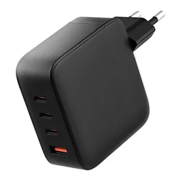 T'nb Cargador GaN 140W USB-C y USB-A - Negro