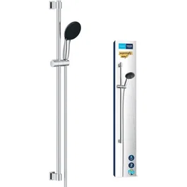 Grohe 26954001 Set de Ducha Vitalio Start 110 con Rociador 2 Chorros, Barra 90cm y Flexo, Ahorro de Agua, Cromo