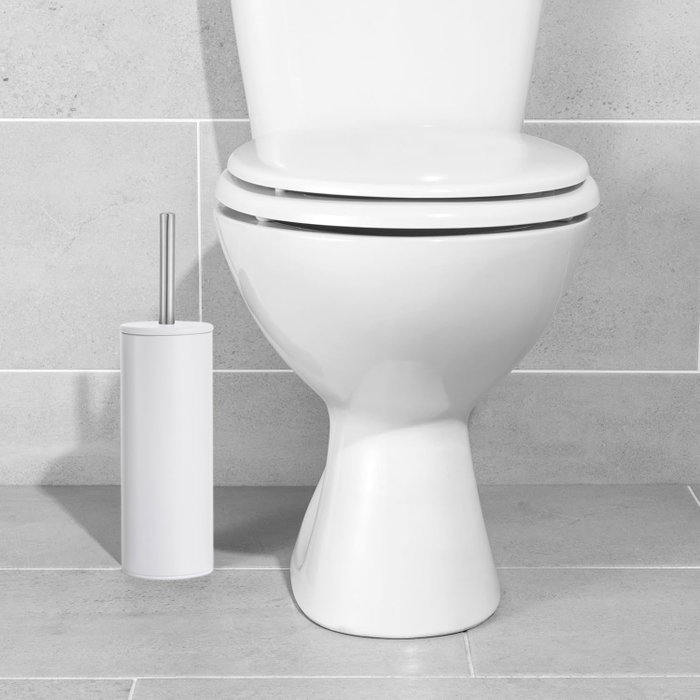 Confortime Escobillero WC Inox White