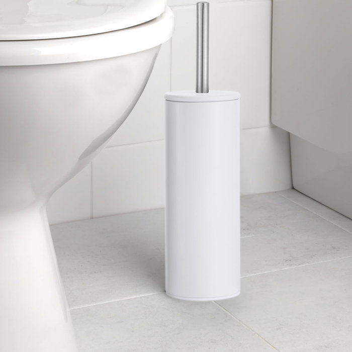 Confortime Escobillero WC Inox White