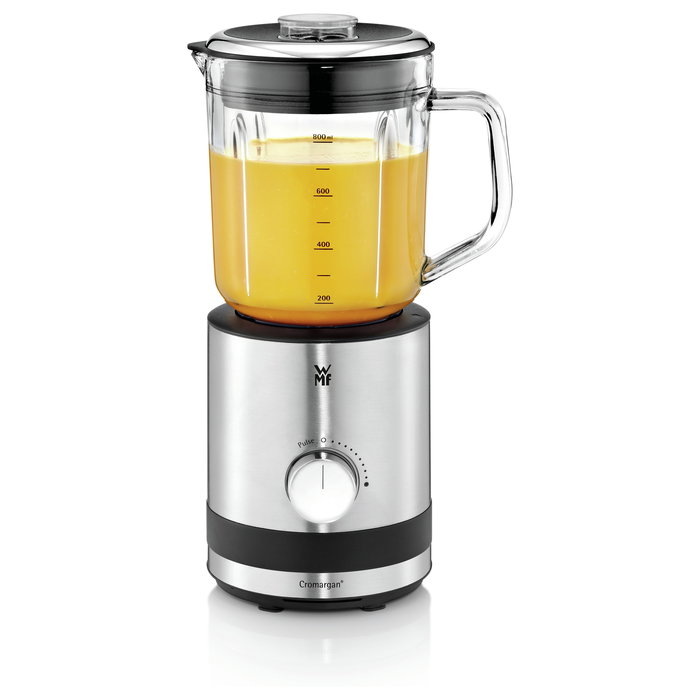 WMF 0416490011 Batidora de Vaso KÜCHENminis Coup, 0.8 L, 400W, Negro, Acero Inoxidable, Transparente