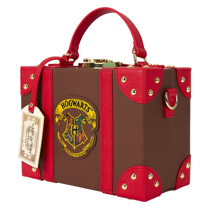 Loungefly Bolso maleta Hogwarts Express Harry Potter 20,96x10,80x15,24cm