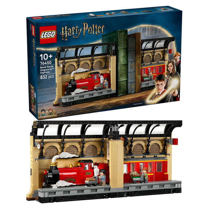 LEGO Harry Potter Book Nook Expreso de Hogwarts 76450 Juego de Construcción de Sujetalibros de Diorama