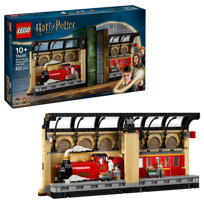 LEGO Harry Potter Book Nook Expreso de Hogwarts 76450 Juego de Construcción de Sujetalibros de Diorama