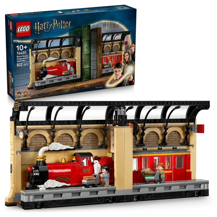 LEGO Harry Potter Book Nook Expreso de Hogwarts 76450 Juego de Construcción de Sujetalibros de Diorama