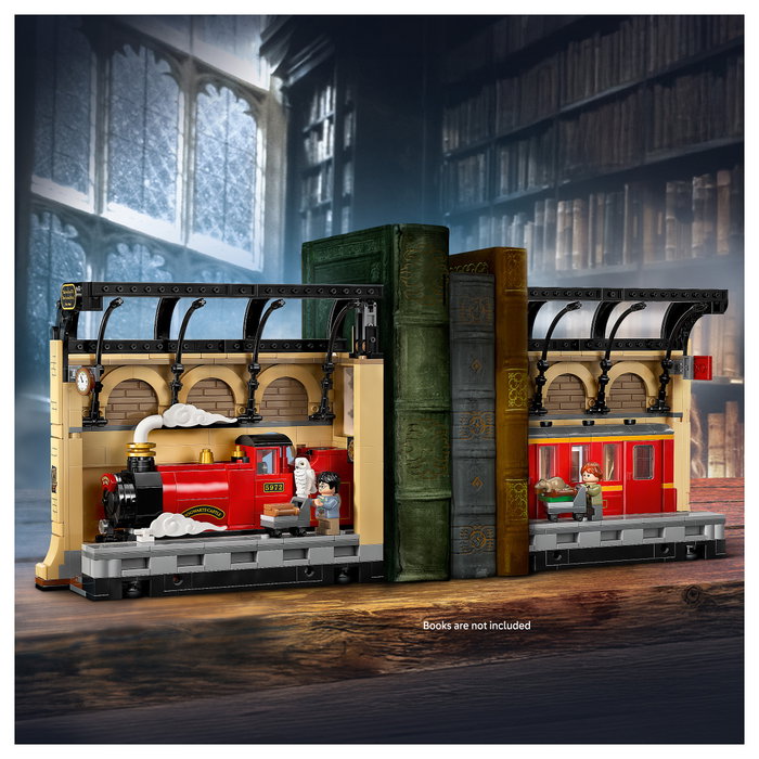 LEGO Harry Potter Book Nook Expreso de Hogwarts 76450 Juego de Construcción de Sujetalibros de Diorama