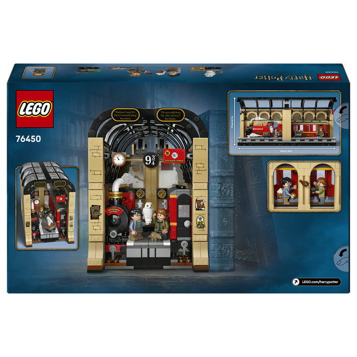 LEGO Harry Potter Book Nook Expreso de Hogwarts 76450 Juego de Construcción de Sujetalibros de Diorama