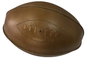 DKD Home Decor Balón de Rugby de Piel Marrón Decoración